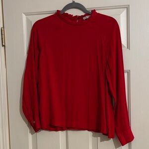 LOFT Vibrant Red Blouse